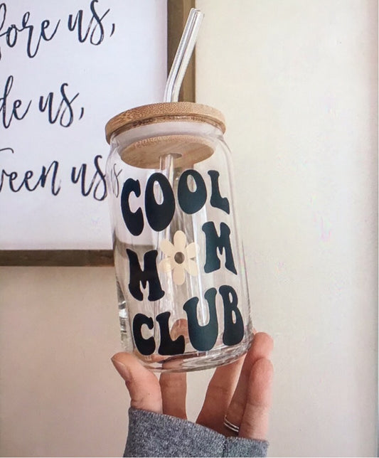 Glass Cup - Cool Mom Club