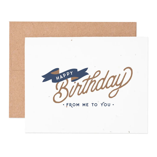 Birthday Banner Seeded Plantable Greeting Card