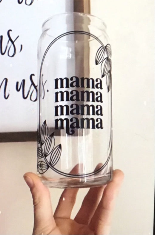 Glass Cup - mama