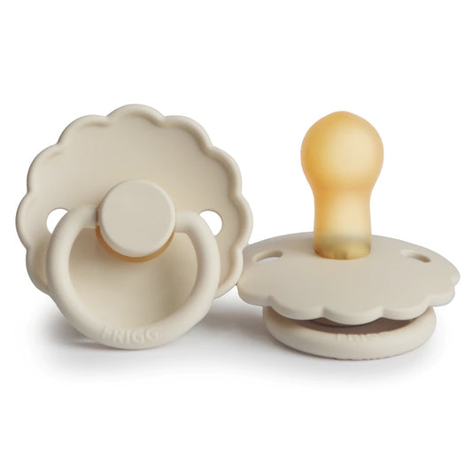 Mushie FRIGG Daisy Natural Rubber Pacifier - Cream