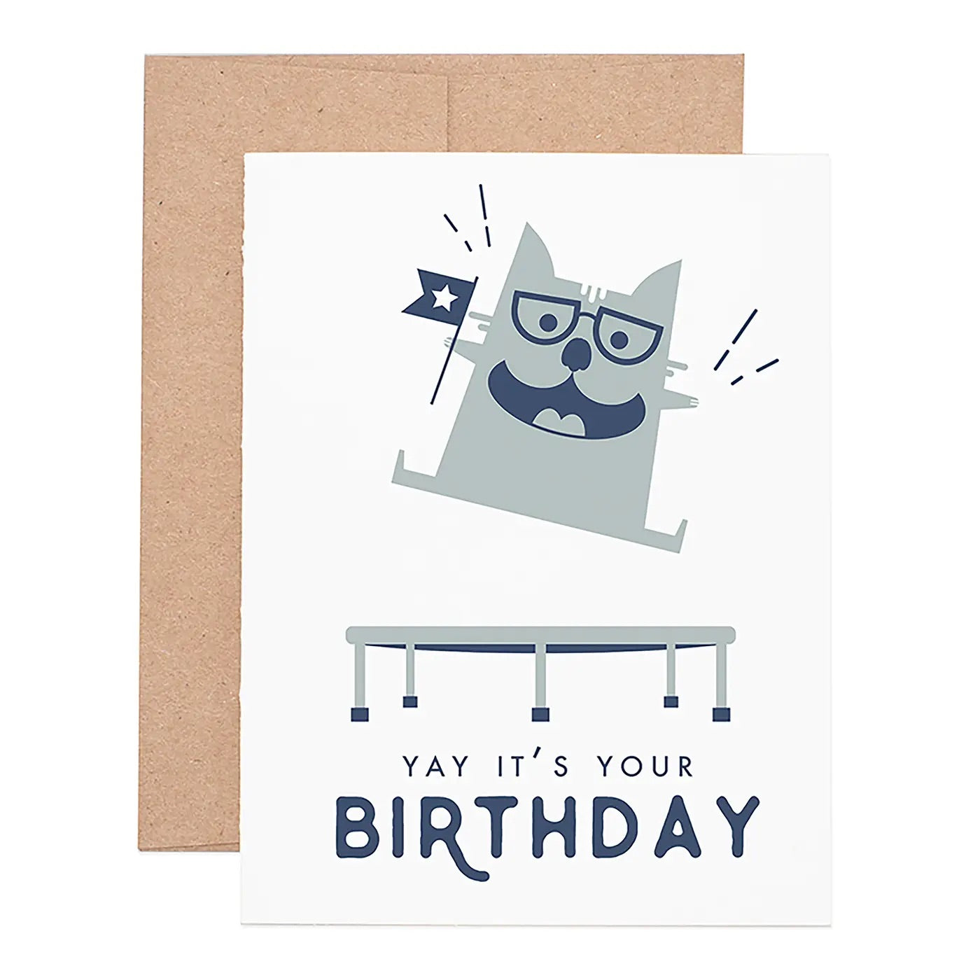 Yay - Cat Birthday Greeting Card