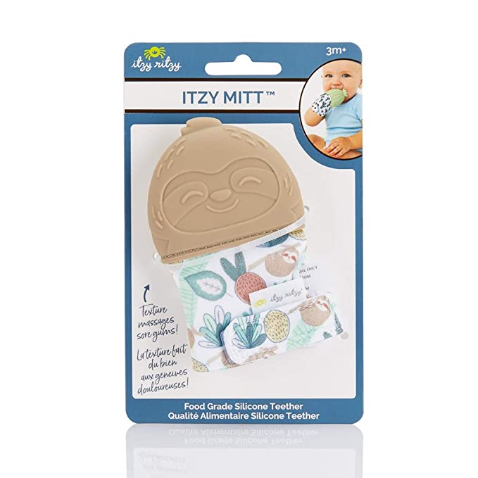 Itzy Mitt™ Teething Silicone - Sloth