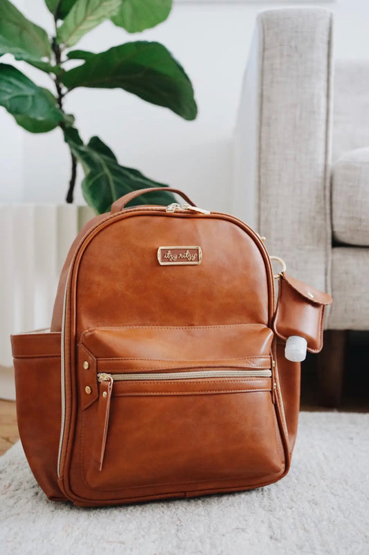 Itzy Mini™ Diaper Bag Backpack - Cognac