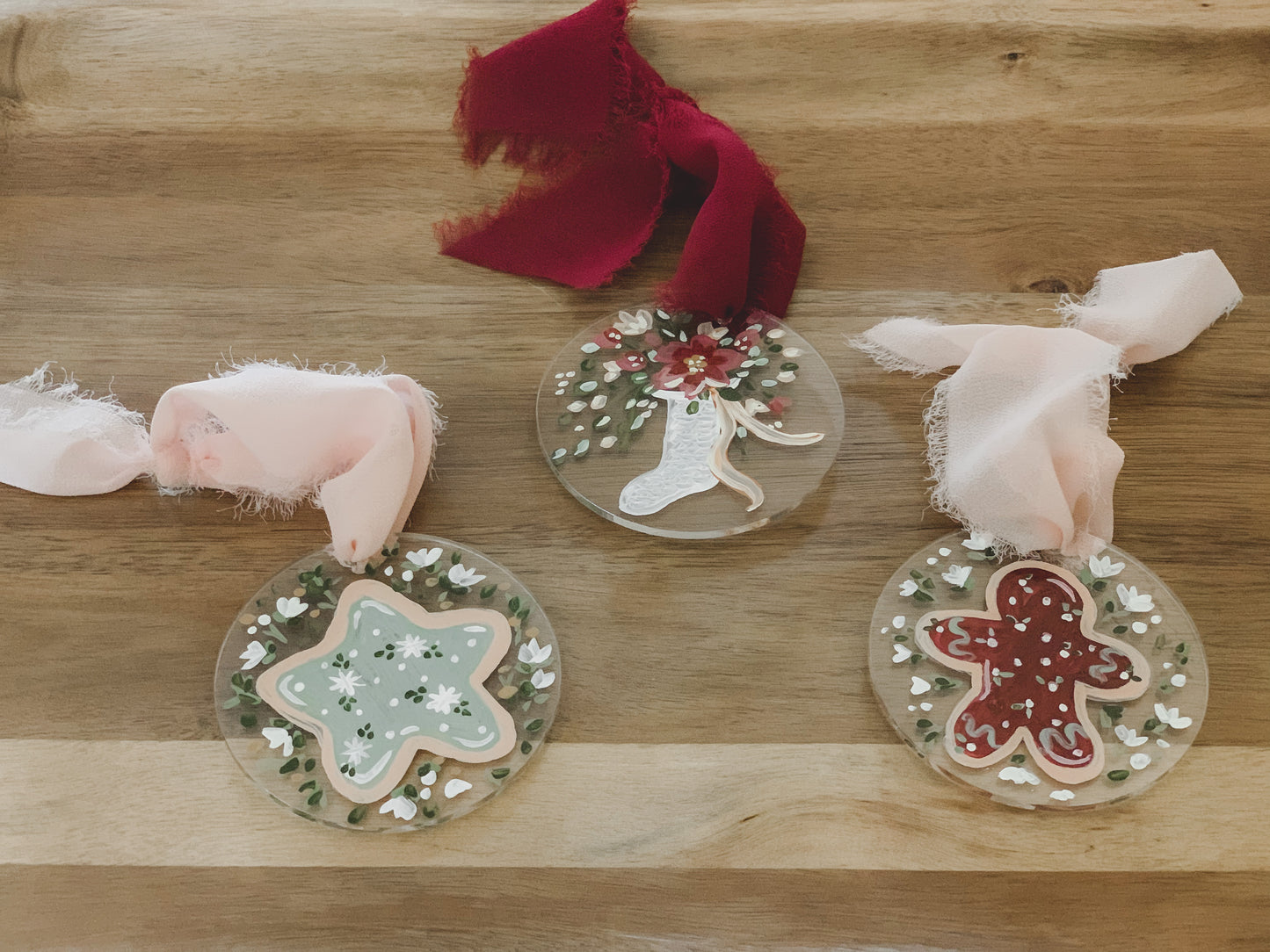 Hand painted ornaments- various
