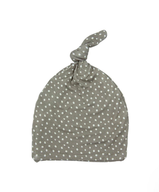 Bamboo Baby Top Knot Hat - Dots