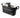 a black purse with a cell phone and baby stuff inside