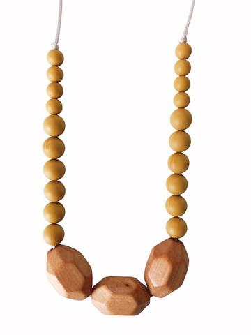 Teething Necklace: The Austin - Mustard
