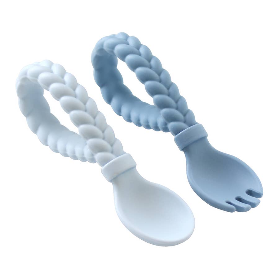 Sweetie Spoons™ + Fork Set - Blue