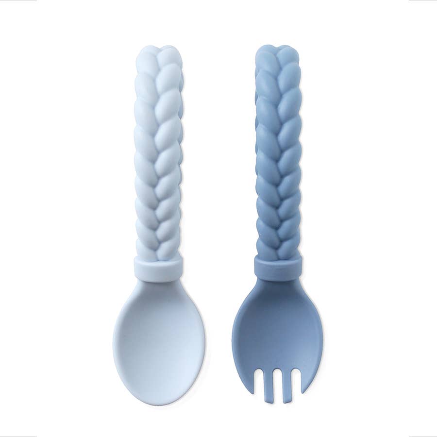 Sweetie Spoons™ + Fork Set - Blue