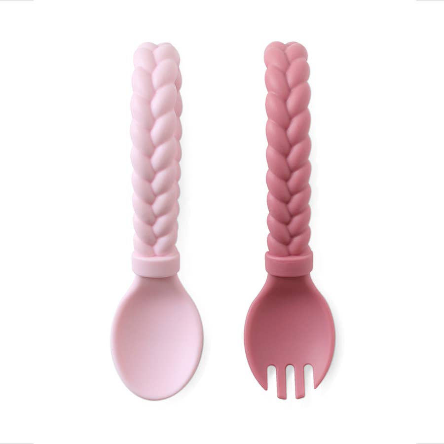 Sweetie Spoons™ + Fork Set - Pink
