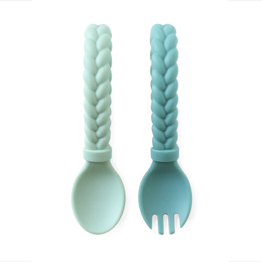 Sweetie Spoons™ + Fork Set - Mint